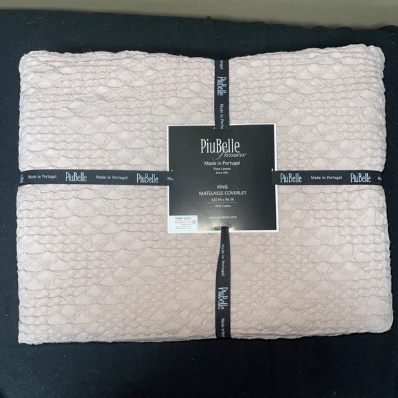 PiuBelle Bedding Piu Belle Piubelle King Mauve Matelasse Coverlet